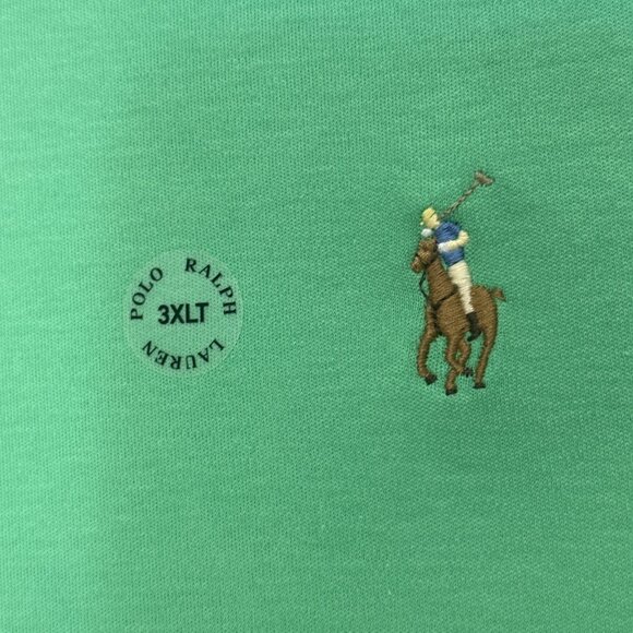 Polo Ralph Lauren Big & Tall 3XLT Classic Kelly Soft Touch Crew Neck T-Shirt - Picture 5 of 8